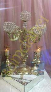 Beş Kollu Decor Kristal Top Şamdan http://www.samdanci.net Ürün Kodu : 1292