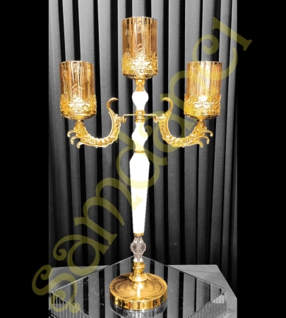 Üç Kollu Kristal King Şamdan http://www.samdanci.net Ürün Kodu : 1649